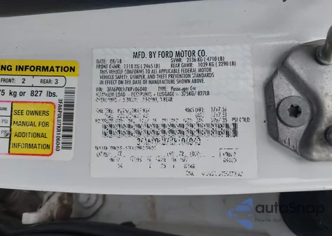 2019 Ford Fusion Hybrid Se from USA, damaged, VIN 3FA6P0LU7KR106040